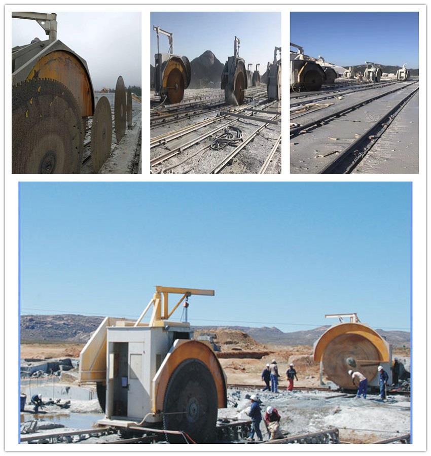Limestone quarry cutting machine application